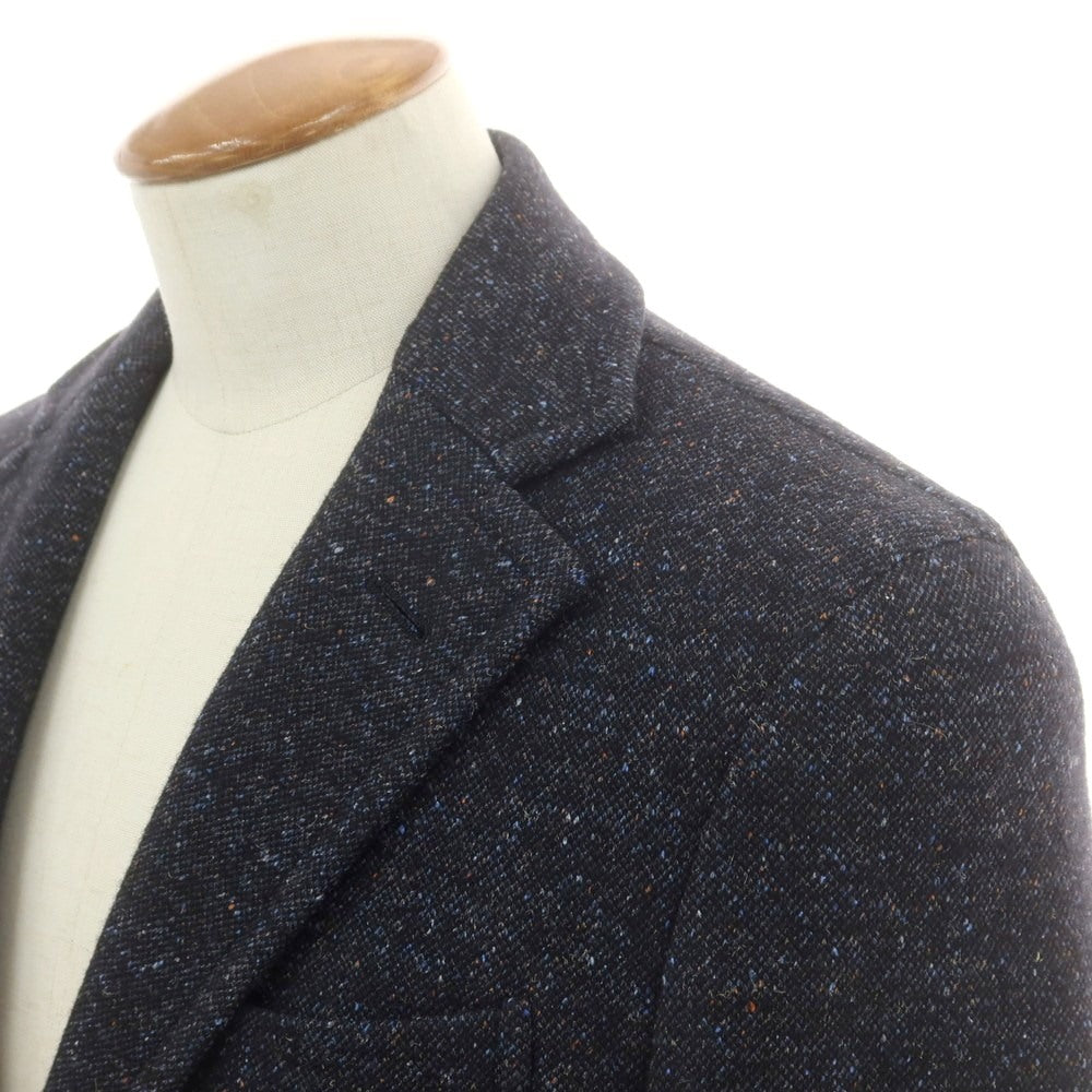 【中古】ボリオリ BOGLIOLI DOVER シルク混ウール チェスターフィールドコート ネイビー【 46 】【 状態ランクB 】【 メンズ 】