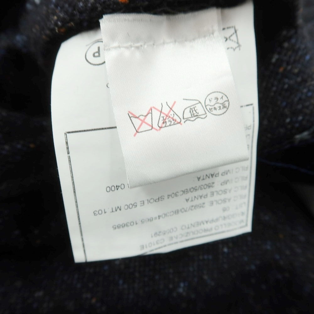 【中古】ボリオリ BOGLIOLI DOVER シルク混ウール チェスターフィールドコート ネイビー【 46 】【 状態ランクB 】【 メンズ 】