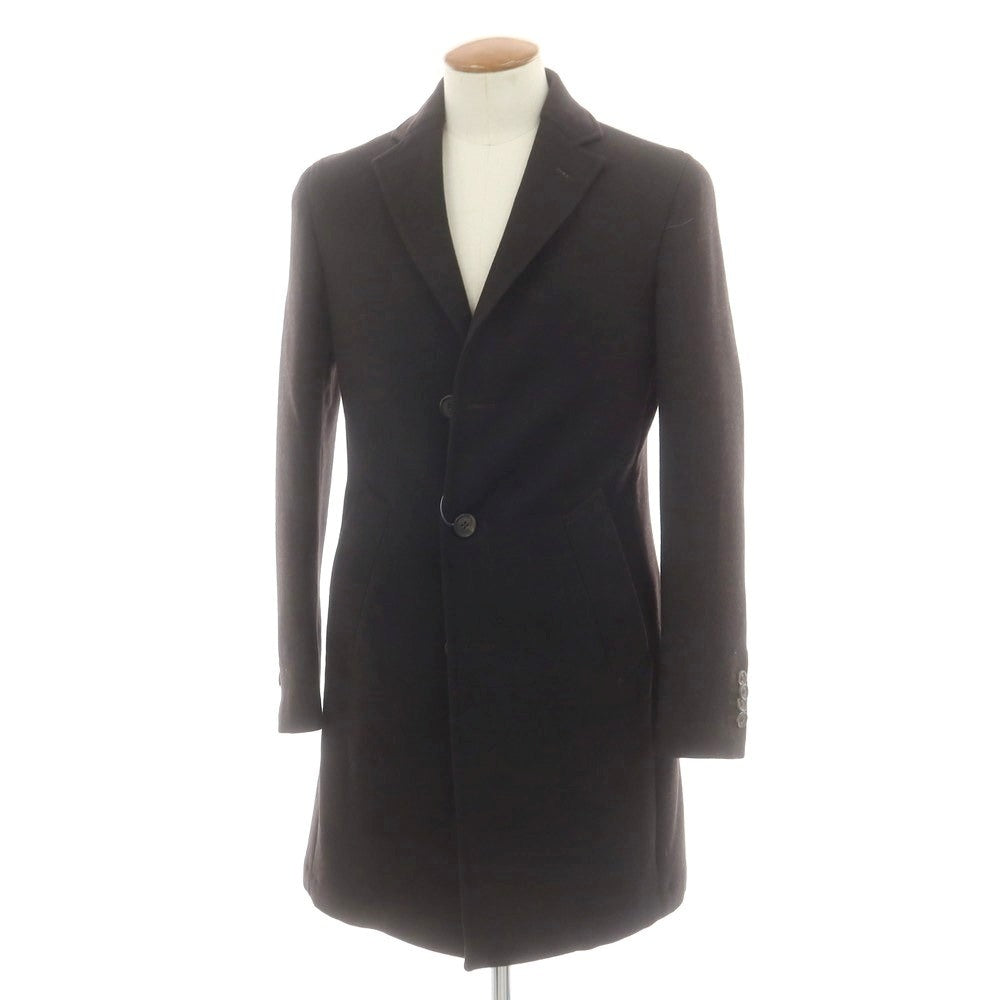 【中古】ルビアム LUBIAM ウール チェスターフィールドコート ダークブラウン【 46 】【 状態ランクB 】【 メンズ 】