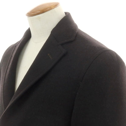 【中古】ルビアム LUBIAM ウール チェスターフィールドコート ダークブラウン【 46 】【 状態ランクB 】【 メンズ 】