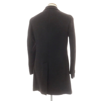 【中古】ルビアム LUBIAM ウール チェスターフィールドコート ダークブラウン【 46 】【 状態ランクB 】【 メンズ 】