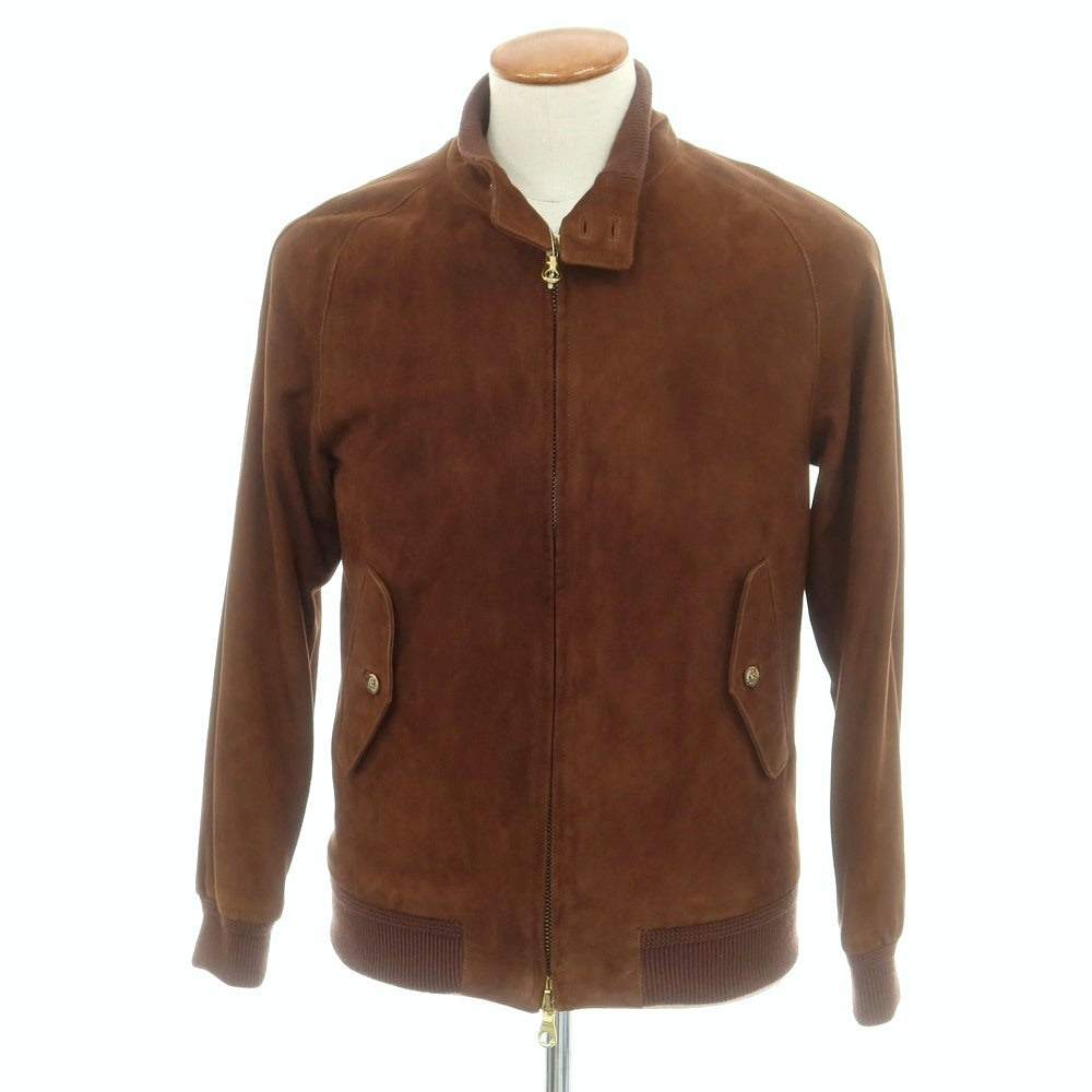 【中古】チンクアンタ Cinquanta ゴートスエード G9 レザーブルゾン ブラウン【 46 】【 状態ランクB 】【 メンズ 】