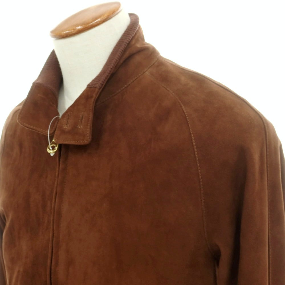 【中古】チンクアンタ Cinquanta ゴートスエード G9 レザーブルゾン ブラウン【 46 】【 状態ランクB 】【 メンズ 】