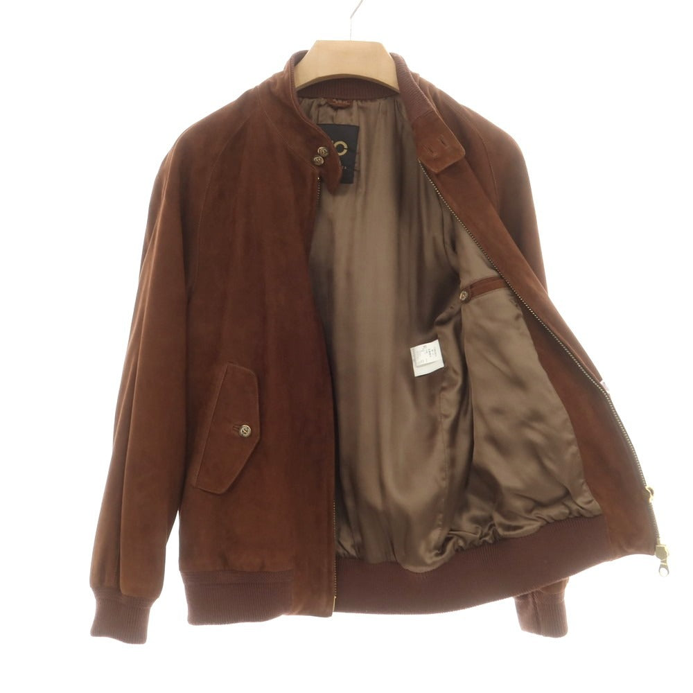 【中古】チンクアンタ Cinquanta ゴートスエード G9 レザーブルゾン ブラウン【 46 】【 状態ランクB 】【 メンズ 】