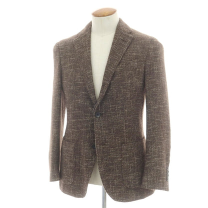 【中古】ラルディーニ LARDINI ウールコットン テーラードジャケット ブラウン【 46 】【 状態ランクC 】【 メンズ 】