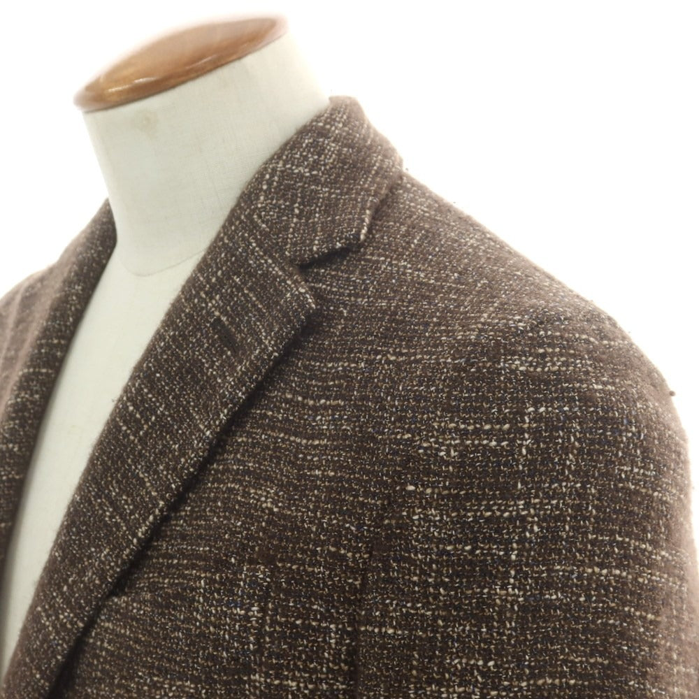 【中古】ラルディーニ LARDINI ウールコットン テーラードジャケット ブラウン【 46 】【 状態ランクC 】【 メンズ 】