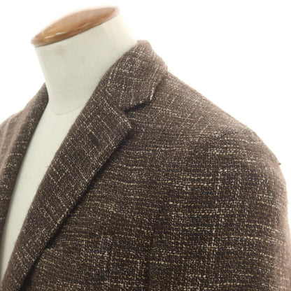 【中古】ラルディーニ LARDINI ウールコットン テーラードジャケット ブラウン【 46 】【 状態ランクC 】【 メンズ 】