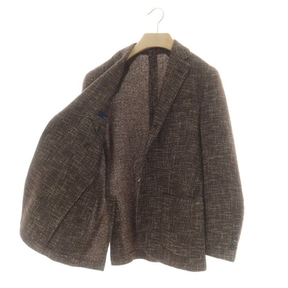 【中古】ラルディーニ LARDINI ウールコットン テーラードジャケット ブラウン【 46 】【 状態ランクC 】【 メンズ 】