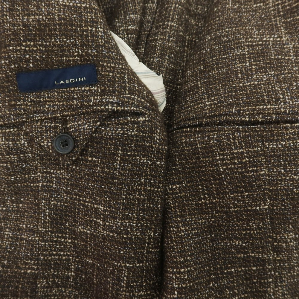 【中古】ラルディーニ LARDINI ウールコットン テーラードジャケット ブラウン【 46 】【 状態ランクC 】【 メンズ 】