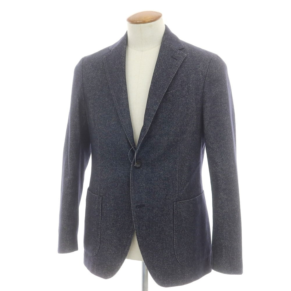 【中古】ラルディーニ LARDINI コットンウール カジュアルジャケット ネイビー【 46 】【 状態ランクC 】【 メンズ 】