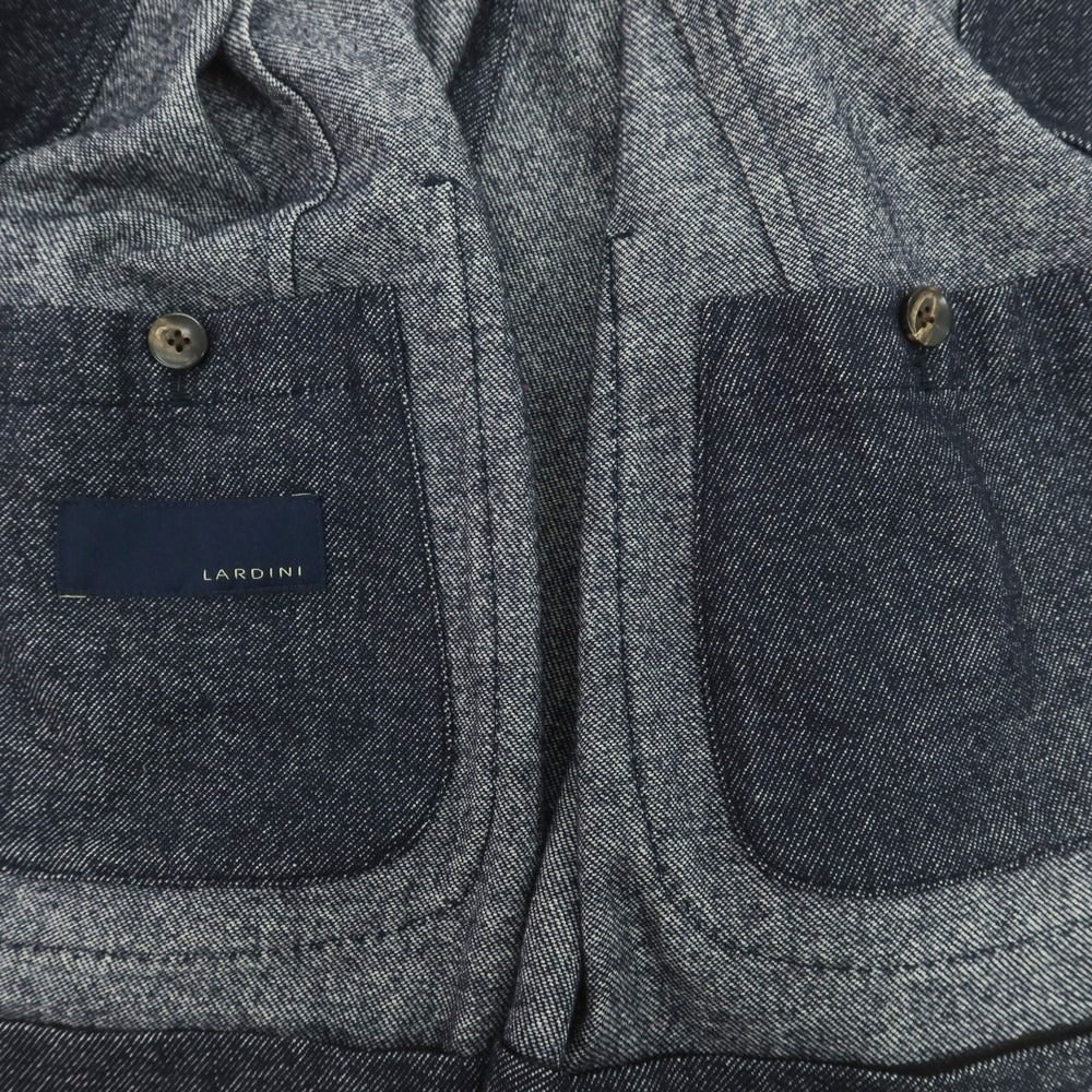 【中古】ラルディーニ LARDINI コットンウール カジュアルジャケット ネイビー【 46 】【 状態ランクC 】【 メンズ 】