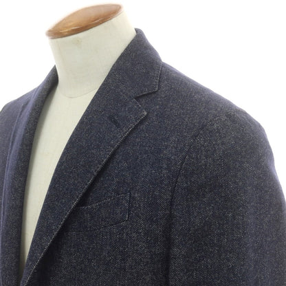 【中古】ラルディーニ LARDINI コットンウール カジュアルジャケット ネイビー【 46 】【 状態ランクC 】【 メンズ 】