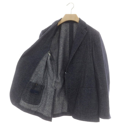 【中古】ラルディーニ LARDINI コットンウール カジュアルジャケット ネイビー【 46 】【 状態ランクC 】【 メンズ 】