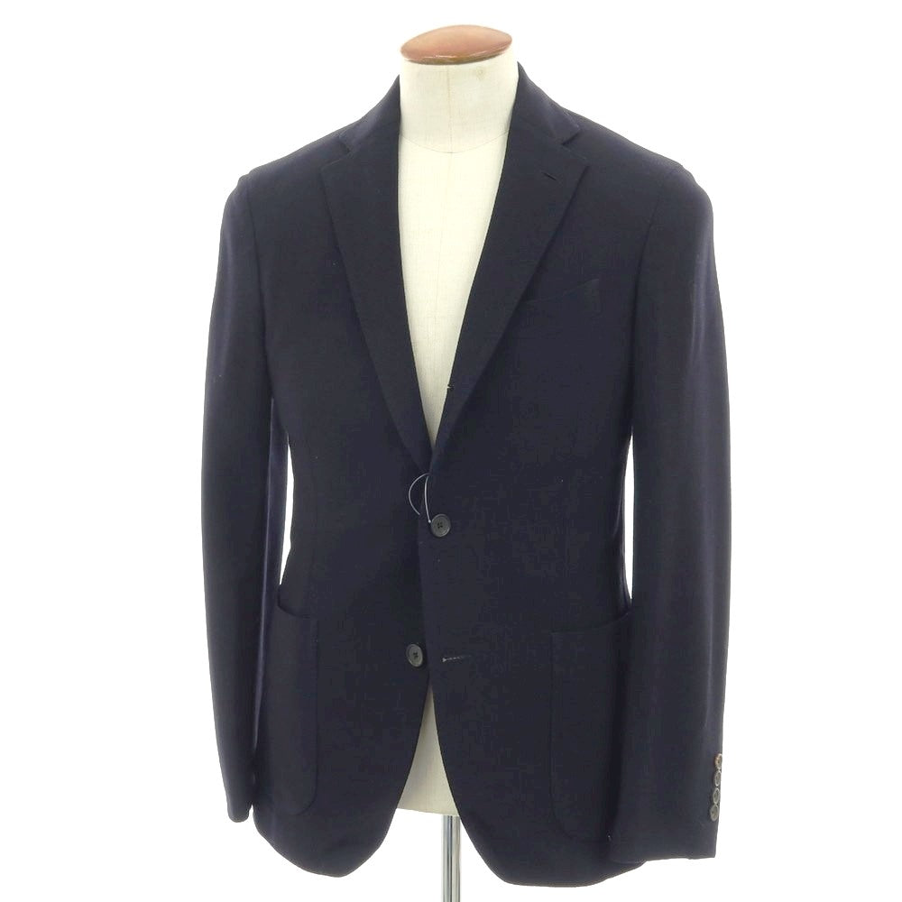 【中古】ラルディーニ LARDINI ウール 3B テーラードジャケット ネイビー【 サイズ46 】【 状態ランクC 】【 メンズ 】 [BPD]