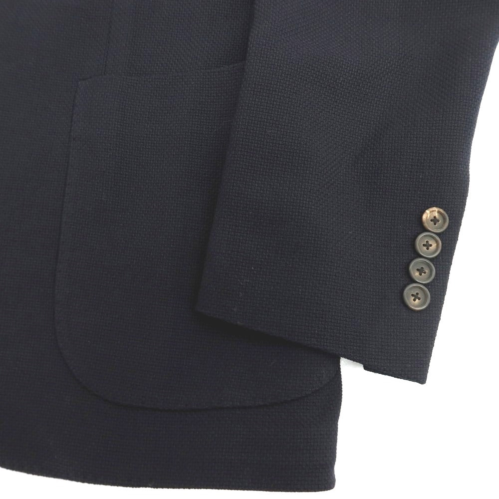 【中古】ラルディーニ LARDINI ウール 3B テーラードジャケット ネイビー【 サイズ46 】【 状態ランクC 】【 メンズ 】 [BPD]