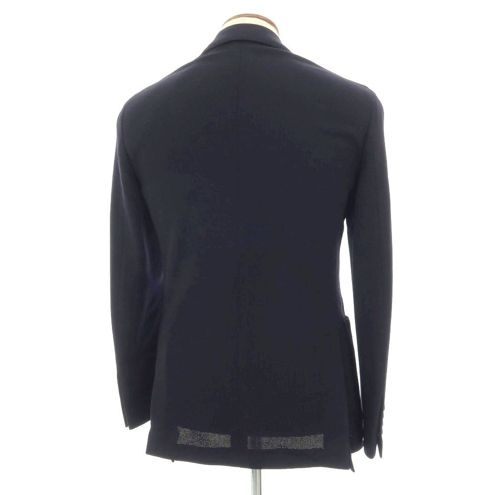 【中古】ラルディーニ LARDINI ウール 3B テーラードジャケット ネイビー【 サイズ46 】【 状態ランクC 】【 メンズ 】 [BPD]