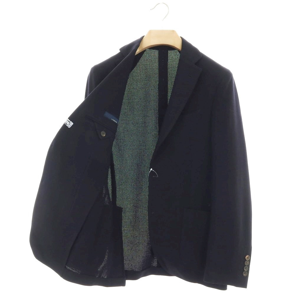 【中古】ラルディーニ LARDINI ウール 3B テーラードジャケット ネイビー【 サイズ46 】【 状態ランクC 】【 メンズ 】 [BPD]
