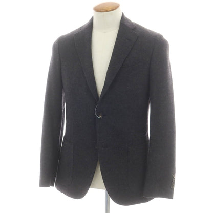 【中古】ラルディーニ LARDINI ウールコットン テーラードジャケット グレー【 46 】【 状態ランクB 】【 メンズ 】