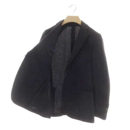 【中古】ラルディーニ LARDINI ウールコットン テーラードジャケット グレー【 46 】【 状態ランクB 】【 メンズ 】