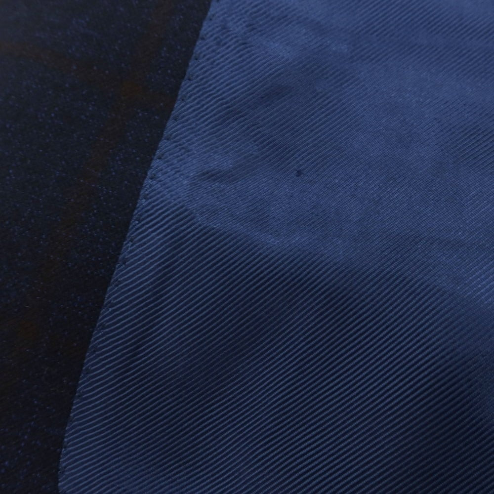 【中古】バルバ BARBA ウール チェック テーラードジャケット ネイビー【 46 】【 状態ランクA 】【 メンズ 】