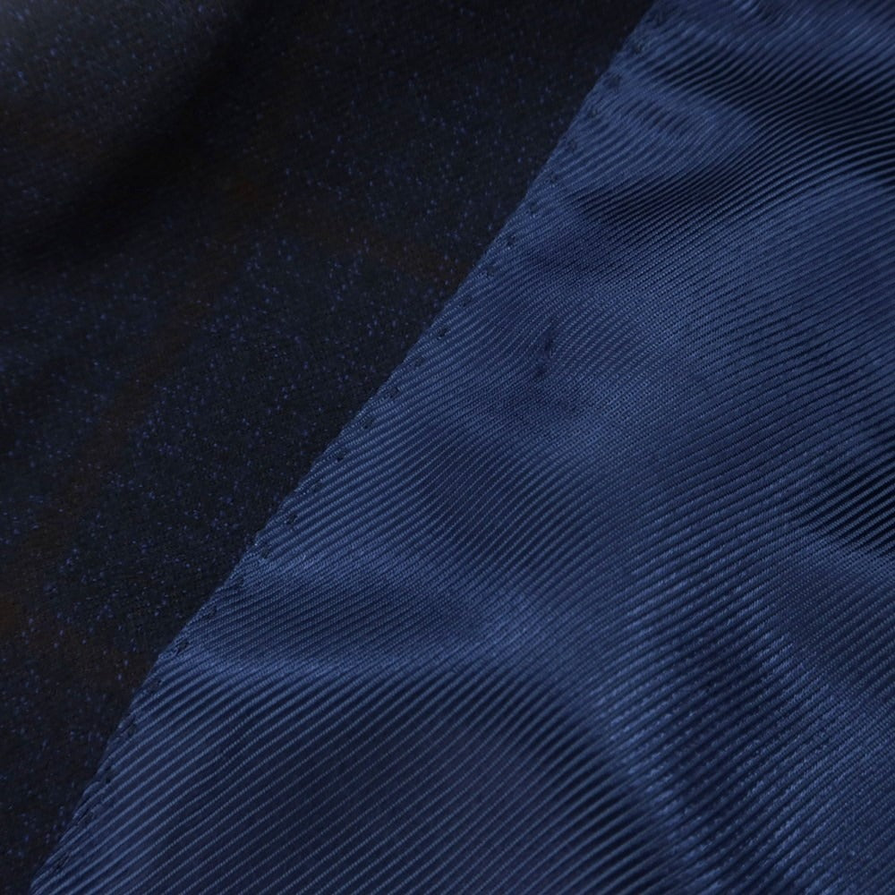 【中古】バルバ BARBA ウール チェック テーラードジャケット ネイビー【 46 】【 状態ランクA 】【 メンズ 】