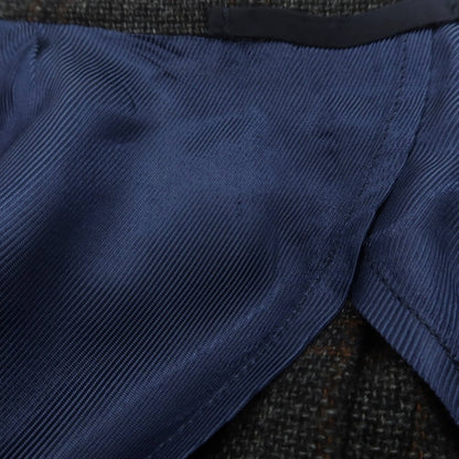 【中古】バルバ BARBA ウールカシミヤ チェック テーラードジャケット グレーxブラック【 46 】【 状態ランクB 】【 メンズ 】