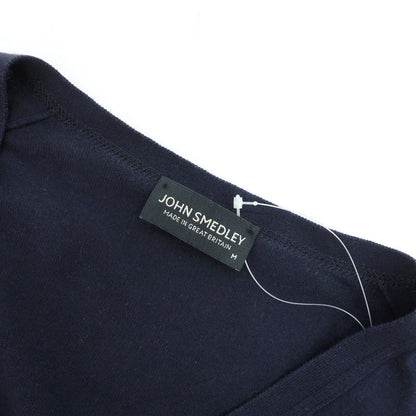 【中古】ジョンスメドレー JOHN SMEDLEY ハイゲージ シーアイランドコットン カーディガン ネイビー【サイズM】【 状態ランクC 】【 メンズ 】