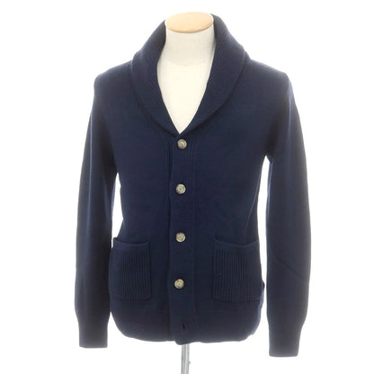 【中古】キュイス ドゥ グルヌイユ CUISSE DE GRENOUILLE ウールアクリル ショールカラー カーディガン ネイビー【 S 】【 状態ランクB 】【 メンズ 】