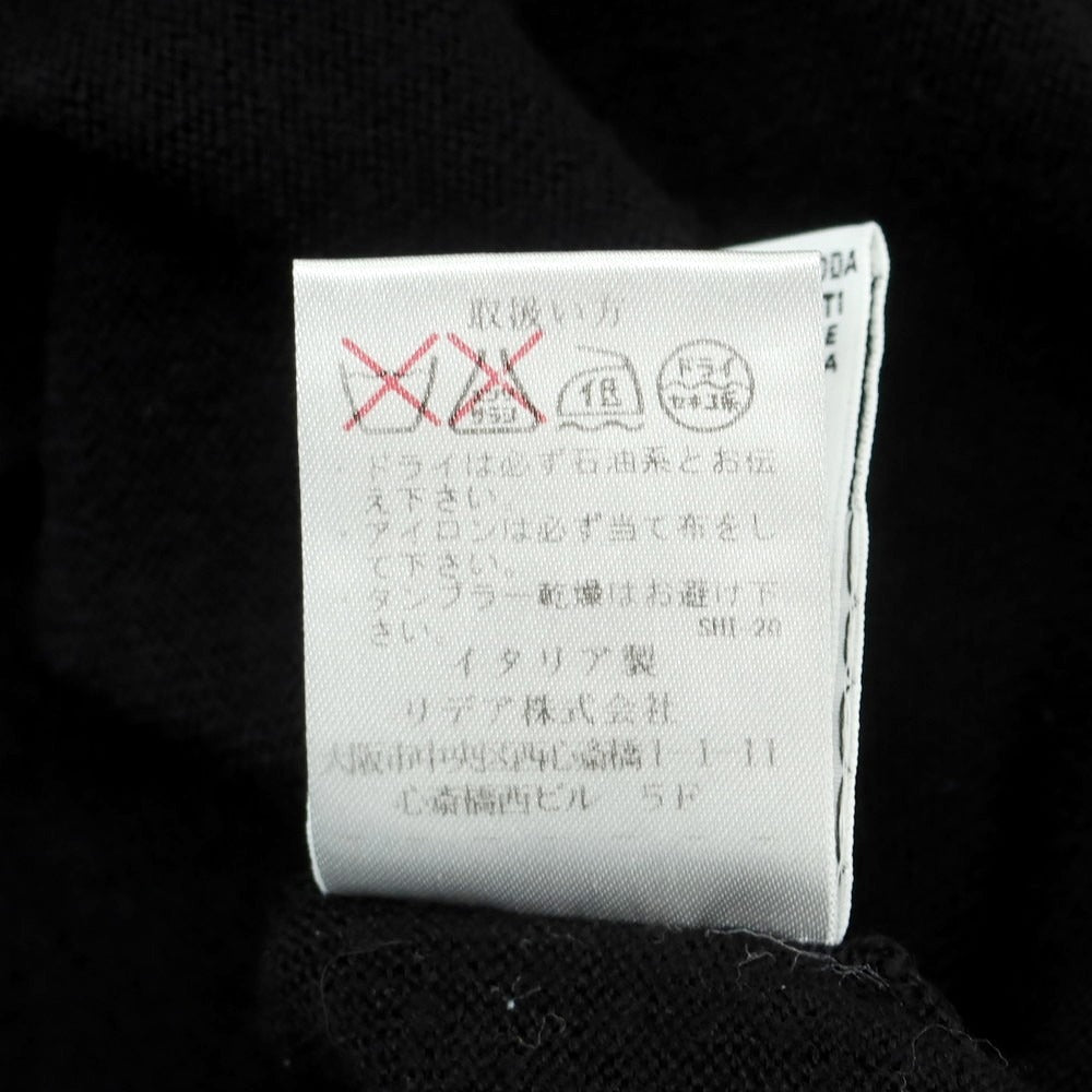 【中古】クルチアーニ CRUCIANI ハイゲージ ウール カーディガン ブラック【 46 】【 状態ランクC 】【 メンズ 】