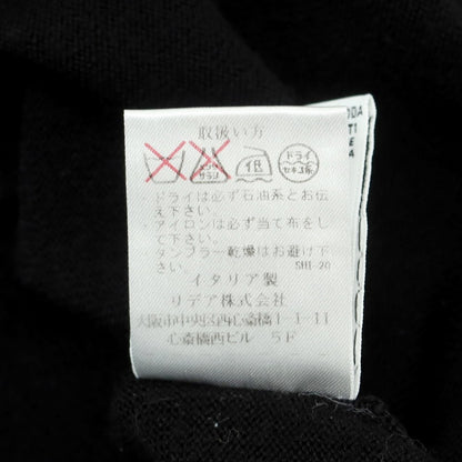 【中古】クルチアーニ CRUCIANI ハイゲージ ウール カーディガン ブラック【 46 】【 状態ランクC 】【 メンズ 】