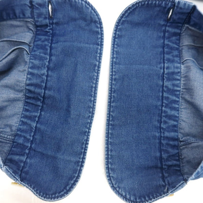 【中古】フィナモレ Finamore コットン ダンガリー カッタウェイ カジュアルシャツ ブルー【 39 】【 状態ランクC 】【 メンズ 】