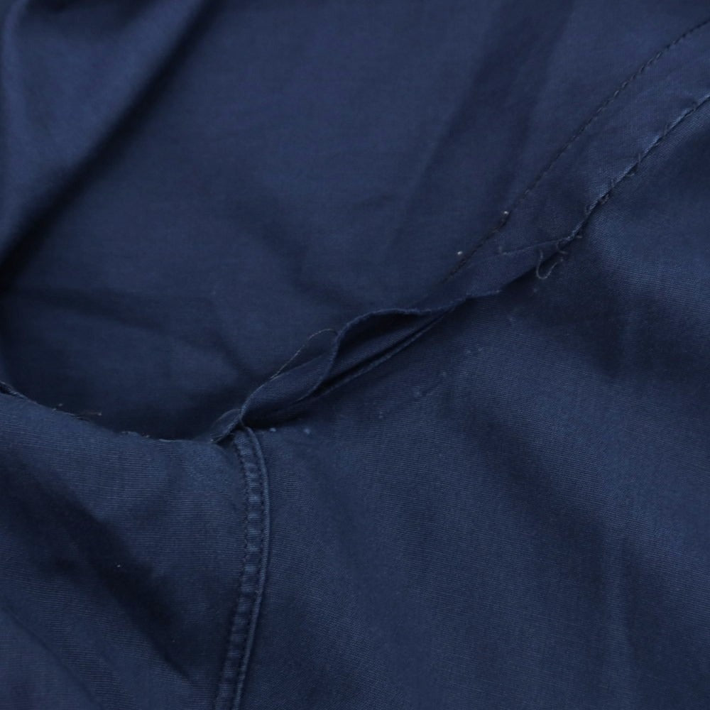 【中古】フィナモレ Finamore コットン ワイドカラー カジュアルシャツ ネイビー【 38 】【 状態ランクC 】【 メンズ 】