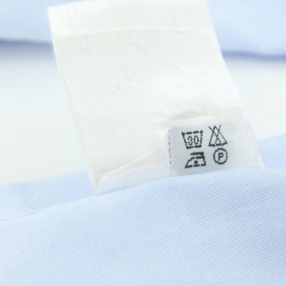 【中古】フィナモレ Finamore コットン カッタウェイ ドレスシャツ ライトブルー【 S 】【 状態ランクC 】【 メンズ 】