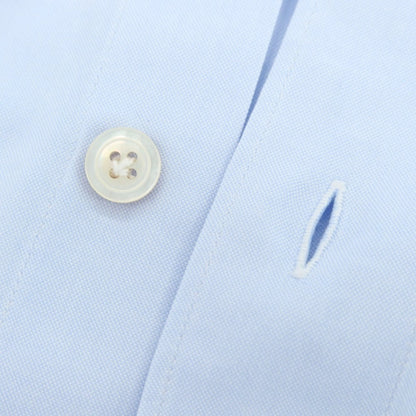 【中古】フィナモレ Finamore コットン カッタウェイ ドレスシャツ ライトブルー【 S 】【 状態ランクC 】【 メンズ 】