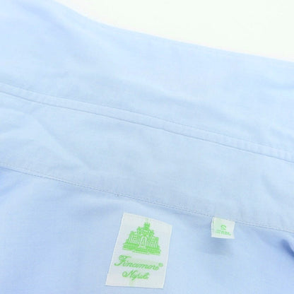 【中古】フィナモレ Finamore コットン カッタウェイ ドレスシャツ ライトブルー【 S 】【 状態ランクC 】【 メンズ 】