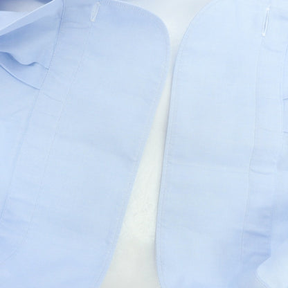 【中古】フィナモレ Finamore コットン カッタウェイ ドレスシャツ ライトブルー【 S 】【 状態ランクC 】【 メンズ 】