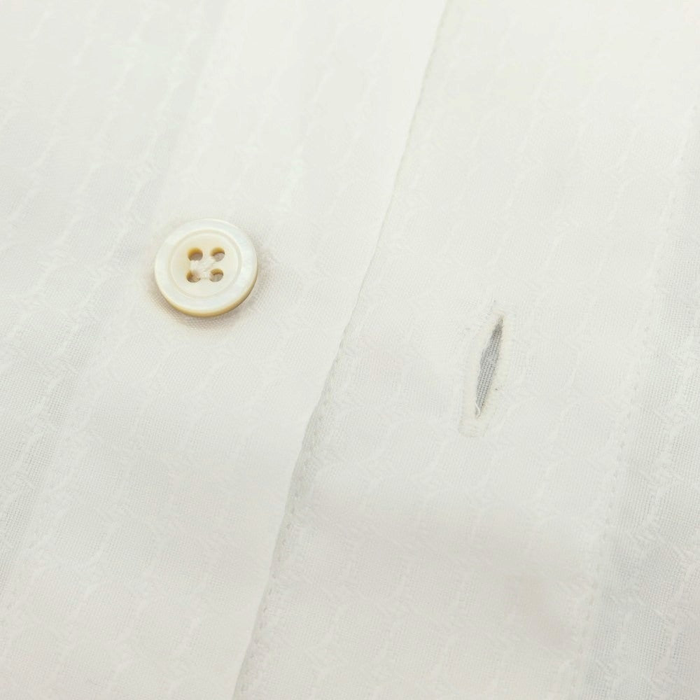 【中古】フィナモレ Finamore コットン ホリゾンタルカラー ドレスシャツ ホワイト【 38 】【 状態ランクC 】【 メンズ 】