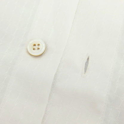 【中古】フィナモレ Finamore コットン ホリゾンタルカラー ドレスシャツ ホワイト【 38 】【 状態ランクC 】【 メンズ 】