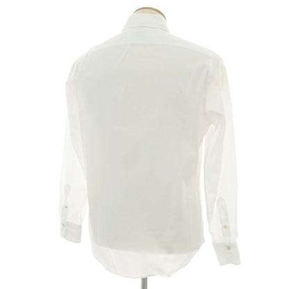 【中古】フィナモレ Finamore コットン ワイドカラー ドレスシャツ ホワイト【 M 】【 状態ランクC 】【 メンズ 】