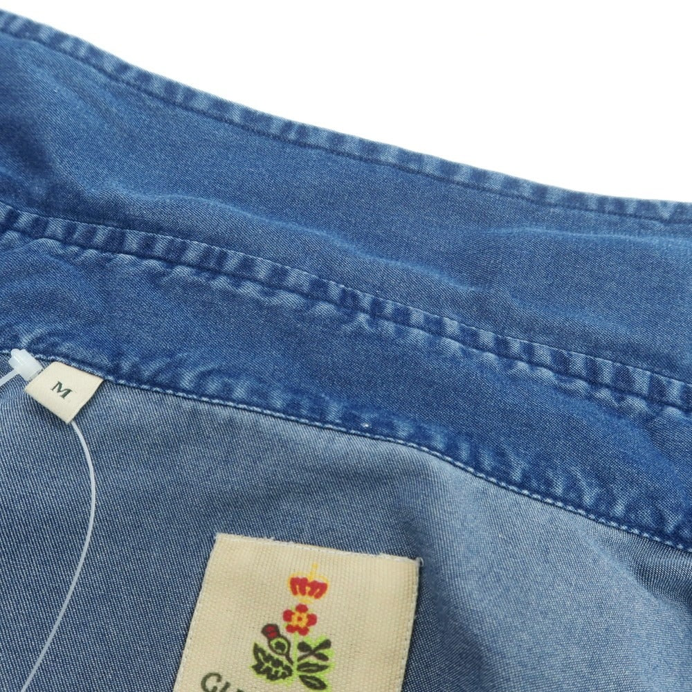 【中古】ギローバー GUY ROVER コットン ホリゾンタルカラー ウエスタンシャツ ネイビーブルー系【 M 】【 状態ランクB 】【 メンズ 】