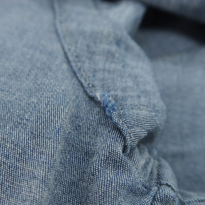 【中古】ギローバー GUY ROVER ストレッチコットン ホリゾンタルカラー ウエスタンシャツ ネイビーブルー系【 サイズM 】【 状態ランクC 】【 メンズ 】[PO20]