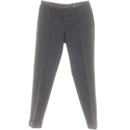 【中古】インコテックス INCOTEX ウール ドレススラックスパンツ グレーxネイビー【 46 】【 状態ランクB 】【 メンズ 】