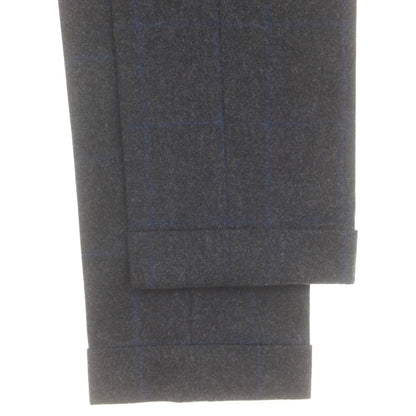 【中古】インコテックス INCOTEX ウール ドレススラックスパンツ グレーxネイビー【 46 】【 状態ランクB 】【 メンズ 】
