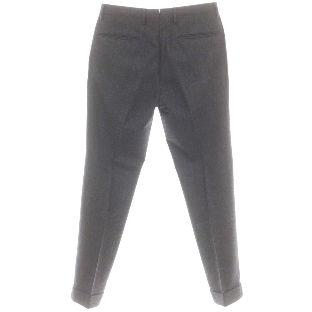 【中古】インコテックス INCOTEX ウール ドレススラックスパンツ グレーxネイビー【 46 】【 状態ランクB 】【 メンズ 】