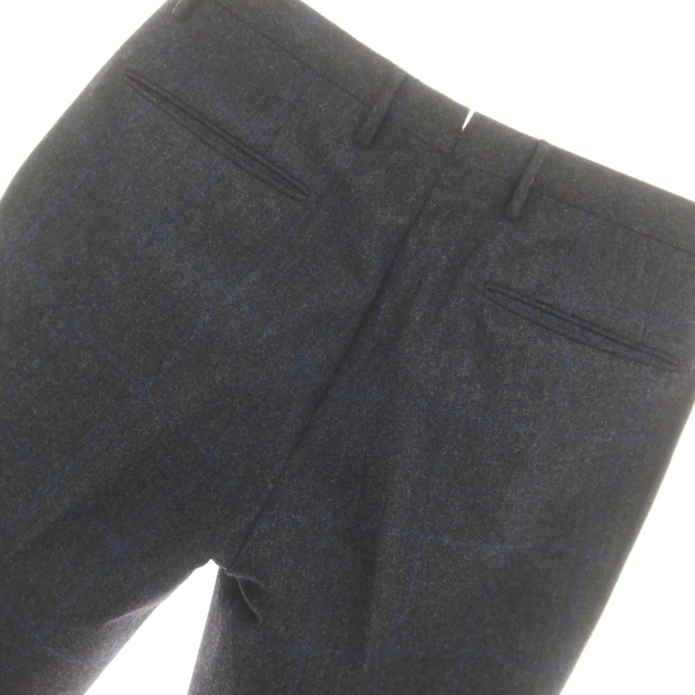 【中古】インコテックス INCOTEX ウール ドレススラックスパンツ グレーxネイビー【サイズ46】【 状態ランクB 】【 メンズ 】 [DPD]