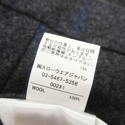 【中古】インコテックス INCOTEX ウール ドレススラックスパンツ グレーxネイビー【サイズ46】【 状態ランクB 】【 メンズ 】 [DPD]