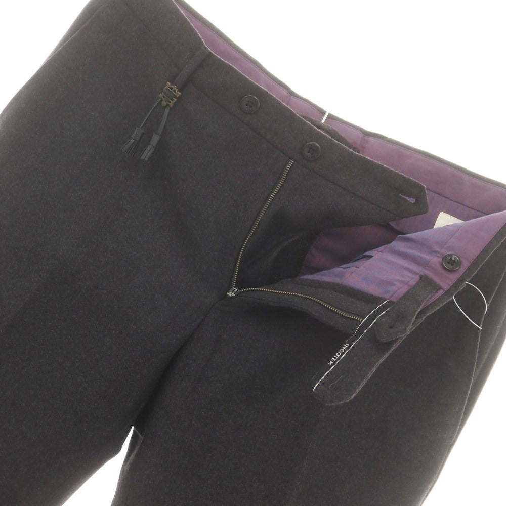 【中古】インコテックス INCOTEX ウール ドレススラックスパンツ チャコールグレー【 46 】【 状態ランクB 】【 メンズ 】