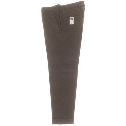 【中古】【未使用】ピーティートリノ PT TORINO コットンポリエステル カジュアルスラックスパンツ カーキブラウン【 46 】【 状態ランクS 】【 メンズ 】