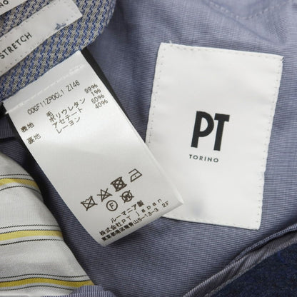 【中古】ピーティートリノ PT TORINO ストレッチウール ドレススラックスパンツ ネイビー【 46 】【 状態ランクB 】【 メンズ 】