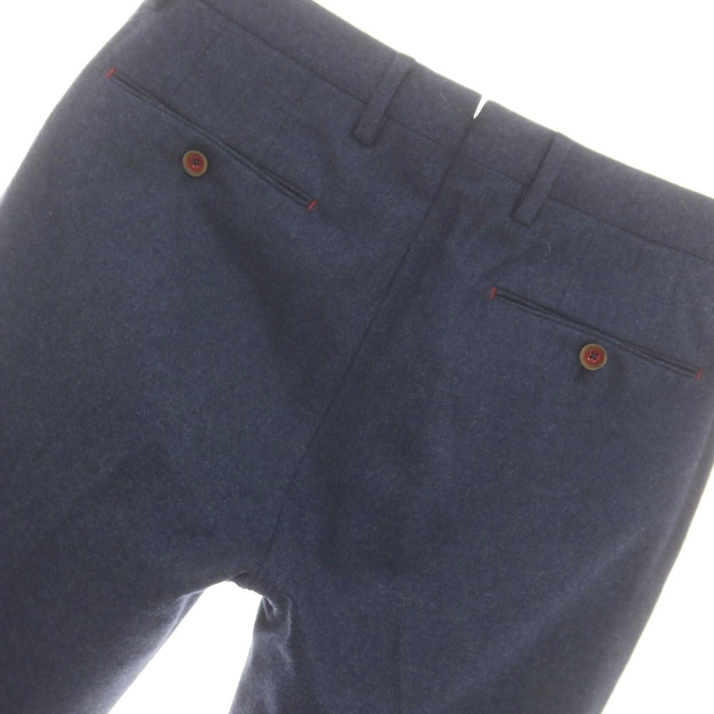 【中古】ピーティーゼロウーノ PT01 ウール ドレススラックスパンツ ネイビー【サイズ46】【 状態ランクB 】【 メンズ 】 [DPD]